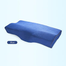 Load image into Gallery viewer, Memory Foam Bed Orthopedic Pillow Neck Protection Slow Rebound Memory Pillow Butterfly Shaped Health Cervical Neck Cotton Pillow Bed Orthopedic Pillow For Cervical Pillow Slow Rebound Adult Neck Guard Pillow Sleep Pillow Orthopedic Contour Memory Foam