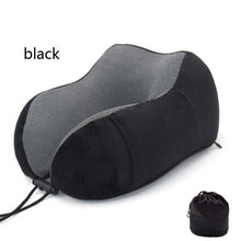 Load image into Gallery viewer, Memory Foam Neck Pillows Headrest Massage Cushion Travel Holiday Vacation Car Seat Rest Pad Neck Pillow Memory Foam Travel Office Car Embrace Cervical Pillow Cotton Neck Pillow Neck Pillow For Traveling Upgraded Travel Neck Pillow Travel Accessories