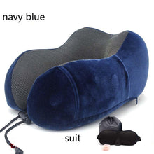 Load image into Gallery viewer, Memory Foam Neck Pillows Headrest Massage Cushion Travel Holiday Vacation Car Seat Rest Pad Neck Pillow Memory Foam Travel Office Car Embrace Cervical Pillow Cotton Neck Pillow Neck Pillow For Traveling Upgraded Travel Neck Pillow Travel Accessories
