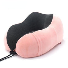Load image into Gallery viewer, Memory Foam Neck Pillows Headrest Massage Cushion Travel Holiday Vacation Car Seat Rest Pad Neck Pillow Memory Foam Travel Office Car Embrace Cervical Pillow Cotton Neck Pillow Neck Pillow For Traveling Upgraded Travel Neck Pillow Travel Accessories
