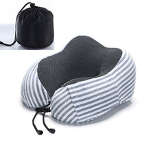 Load image into Gallery viewer, Memory Foam Neck Pillows Headrest Massage Cushion Travel Holiday Vacation Car Seat Rest Pad Neck Pillow Memory Foam Travel Office Car Embrace Cervical Pillow Cotton Neck Pillow Neck Pillow For Traveling Upgraded Travel Neck Pillow Travel Accessories