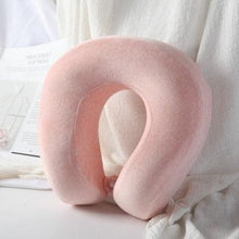 Load image into Gallery viewer, Memory Foam U-Shaped pillow Slow Rebound Neck Pillow Nap Airplane Pillow Travel Cartoon Memory U-Shaped Headrest Long Trip Sleep With No Neck Pain Super Soft Memory Foam Neck Pillow Easy Washing With Removable Cover By My Perfect Dream