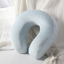Load image into Gallery viewer, Memory Foam U-Shaped pillow Slow Rebound Neck Pillow Nap Airplane Pillow Travel Cartoon Memory U-Shaped Headrest Long Trip Sleep With No Neck Pain Super Soft Memory Foam Neck Pillow Easy Washing With Removable Cover By My Perfect Dream