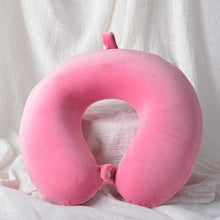 Load image into Gallery viewer, Memory Foam U-Shaped pillow Slow Rebound Neck Pillow Nap Airplane Pillow Travel Cartoon Memory U-Shaped Headrest Long Trip Sleep With No Neck Pain Super Soft Memory Foam Neck Pillow Easy Washing With Removable Cover By My Perfect Dream