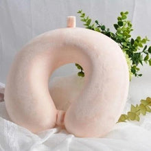 Load image into Gallery viewer, Memory Foam U-Shaped pillow Slow Rebound Neck Pillow Nap Airplane Pillow Travel Cartoon Memory U-Shaped Headrest Long Trip Sleep With No Neck Pain Super Soft Memory Foam Neck Pillow Easy Washing With Removable Cover By My Perfect Dream