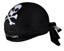 Load image into Gallery viewer, Men Black Cycling Bicycle Outdoor Sports Pirate Bike Hat Cap Women Sport Headband Sweat Absorption Quick Drying Bandana Rag Skull Cap for Men Women Cooling Helmet Liner Sweat Wicking Breathable Head Scarf Bandana Beanie Caps Cycling