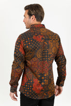Load image into Gallery viewer, Satin Cotton/Spandex Long Sleeve Shirt - Black