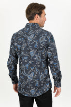 Load image into Gallery viewer, Satin Cotton/Spandex Long Sleeve Shirt - Black