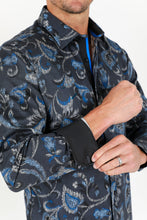 Load image into Gallery viewer, Satin Cotton/Spandex Long Sleeve Shirt - Black