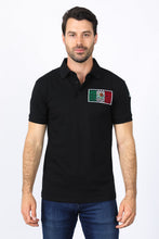 Load image into Gallery viewer, Mens Modern Fit Stretch MEXICO Embroidery Polo