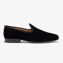 Load image into Gallery viewer, Men's Black Velvet Slipper II