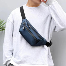 Load image into Gallery viewer, Men Blue Waterproof Belt Bag Fashion Chest Pack New Design High Quality Outdoor Sports Fanny Pack Men's Travel Shoulder Bags