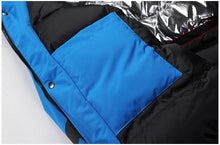 Load image into Gallery viewer, Men Blue Winter Outdoor Jacket New Ski Snow Warm Jacket Coat New Design Stylish Men's Breathable Jacket Comfortable Casual Hooded Waterproof Thick Fleece Jackets For Men Detachable Hood Jacket