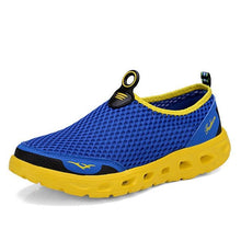 Load image into Gallery viewer, Men Casual Shoes Sneakers Light Breathable Summer Walking Beach Mesh Shoes Comfortable Mesh Work Shoes Athletic Slip On Walking Shoes For Men