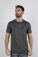 Load image into Gallery viewer, Mens Modern Fit Stretch Henley T-Shirt with Logo