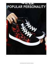 Load image into Gallery viewer, Men Fashion Sneakers Canvas Breathable Cool Street Sneakers Black Blue Red Men's Causal Shoes Comfortable Light Casual High Quality New Fashion Walking Sneakers