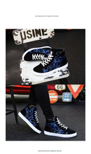 Load image into Gallery viewer, Men Fashion Sneakers Canvas Breathable Cool Street Sneakers Black Blue Red Men's Causal Shoes Comfortable Light Casual High Quality New Fashion Walking Sneakers