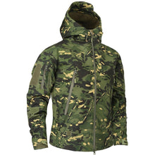 Load image into Gallery viewer, Men Green Autumn Camouflage Jacket Men's Lightweight Water-Resistant Jacket Tactical Clothing Male Camouflage Windbreaker Breathable Outdoor Snow Jacket