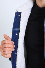 Load image into Gallery viewer, Mens Sherpa Lined Denim Jacket - Indigo