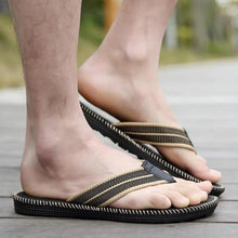 Load image into Gallery viewer, Men Modern Lightweight Slippers Non-Slip Flip Flops Stylish Design Durable Slippers Comfortable Indoor Sandals Classic Outdoor Slides Waterproof Flip Flops For Men