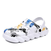 Load image into Gallery viewer, Men's Black Rubber Beach Flip Flops Sandals Wedge Flat Shoes Footwear Fashion Unisex Garden Clogs Sports Sandals Outdoor Indoor Lightweight Clogs