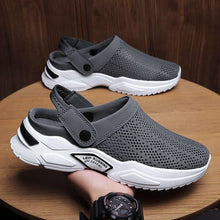 Load image into Gallery viewer, Men's Casual Shoes Rubber Flip Flops Slippers Home Beach Sandals Man Shoes Tennis Fitness Fashion Summer Clogs Sandals Shoes Breathable Beach Walking Slippers Shoes