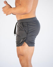 Load image into Gallery viewer, Men's Gym Training Shorts Men Sports Casual Clothing Fitness Workout Running Grid quick-drying compression Shorts Athletics Quick Dry Active Running Bodybuilding Shorts with Pockets