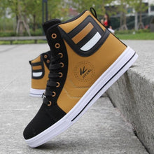 Load image into Gallery viewer, Men's High Top Sneakers Breathable Street Sports Shoes Hip Hop Trendy Style Casual Shoes Fashion Sneakers Breathable Comfort Walking Mens Sneakers