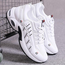 Load image into Gallery viewer, Men's Leather Autumn Shoes Casual Sneakers Tennis Fashion White Trainers Sneakers Casual Leather Fashion Sneakers Breathable Sports Running Sneakers