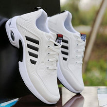 Load image into Gallery viewer, Men's Leather Autumn Shoes Casual Sneakers Tennis Fashion White Trainers Sneakers Casual Leather Fashion Sneakers Breathable Sports Running Sneakers