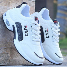Load image into Gallery viewer, Men's Leather Autumn Shoes Casual Sneakers Tennis Fashion White Trainers Sneakers Casual Leather Fashion Sneakers Breathable Sports Running Sneakers