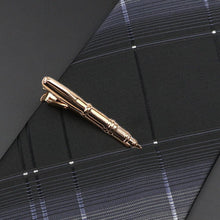 Load image into Gallery viewer, Men's Metal Tie Clip Vintage Unique Shape Bright Stainless Steel Necktie Clasp Gentleman's Party Luxury Tie Bars Clips Wedding Luxury Design Accessories For Men