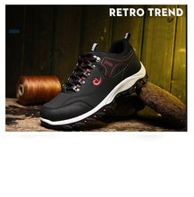 Load image into Gallery viewer, Men's Sports Hiking Shoes Low-Top Breathable Non-Slip Wear-Resistant Outdoor Leisure Sports Shoes Men Leather Non-Slip Sneakers Lightweight Low Top For Outdoor Trailing Walking Shoes