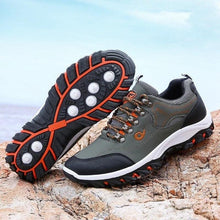 Load image into Gallery viewer, Men's Sports Hiking Shoes Low-Top Breathable Non-Slip Wear-Resistant Outdoor Leisure Sports Shoes Men Leather Non-Slip Sneakers Lightweight Low Top For Outdoor Trailing Walking Shoes