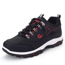Load image into Gallery viewer, Men's Sports Hiking Shoes Low-Top Breathable Non-Slip Wear-Resistant Outdoor Leisure Sports Shoes Men Leather Non-Slip Sneakers Lightweight Low Top For Outdoor Trailing Walking Shoes