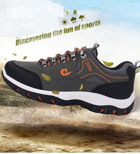 Load image into Gallery viewer, Men's Sports Hiking Shoes Low-Top Breathable Non-Slip Wear-Resistant Outdoor Leisure Sports Shoes Men Leather Non-Slip Sneakers Lightweight Low Top For Outdoor Trailing Walking Shoes