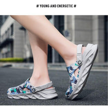 Load image into Gallery viewer, Men's Summer Hole Shoes Rubber Soft-Soled Garden Shoes Outdoor Non-Slip Camouflage Sandals Clogs Garden Shoes Unisex Yard Slip On Shoes For Men