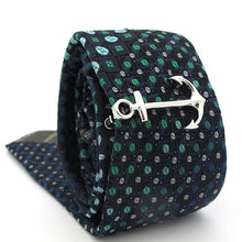 Load image into Gallery viewer, Men's Tie Clips Unique Designs Anchor Tie Pins Thick Metal Silver Creative Modern Tie Clip Men's Clothing Accessories Tie Clip Classic Arrow Clips For Men