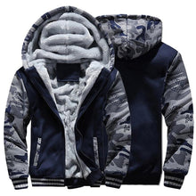 Load image into Gallery viewer, Men's Winter Jacket Camouflage Thick Warm Jackets Hooded Long Sleeve Jacket Man Casual Hoodies Men Winter Sweatshirt Warm Soft Jacket Men's Clothing Heavyweight Jacket Ideal Gift For Friends