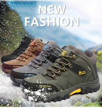Load image into Gallery viewer, Men's Winter Snow Boots Waterproof Leather Sports Super Warm Men's Boots Outdoor Hiking Boots Work Travel Shoes Trail Climbing Shoes Lace Up Anti-Slip Waterproof Working Outdoor Boots