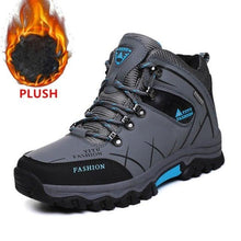 Load image into Gallery viewer, Men's Winter Snow Boots Waterproof Leather Sports Super Warm Men's Boots Outdoor Hiking Boots Work Travel Shoes Trail Climbing Shoes Lace Up Anti-Slip Waterproof Working Outdoor Boots