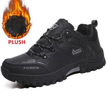 Load image into Gallery viewer, Men's Winter Snow Boots Waterproof Leather Sports Super Warm Men's Boots Outdoor Hiking Boots Work Travel Shoes Trail Climbing Shoes Lace Up Anti-Slip Waterproof Working Outdoor Boots
