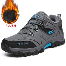 Load image into Gallery viewer, Men's Winter Snow Boots Waterproof Leather Sports Super Warm Men's Boots Outdoor Hiking Boots Work Travel Shoes Trail Climbing Shoes Lace Up Anti-Slip Waterproof Working Outdoor Boots