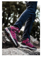 Load image into Gallery viewer, Men's Women's High-Top Boots Casual Shoes Breathable Outdoor Hiking Boots Non-slip Shading Wear-Resistant Hiking Boots Breathable Skid Resistance Leather Shoes