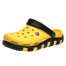 Load image into Gallery viewer, Men Sandals Autumn Hole Shoes Rubber Clogs Women Unisex Garden Shoes White Beach Flat Sandals Slippers Womens Mens Non Slip Clogs For Indoor And Outdoor Garden Clogs Shoes