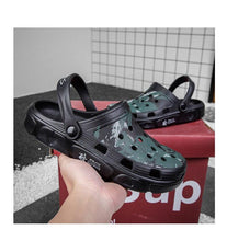 Load image into Gallery viewer, Men Sandals Summer Camouflage Hole Shoes Garden Shoes Outdoor Non-slip Beach Shoes Flat Sandals Home Slippers Unisex Garden Clogs Shoes Slippers Sandals For Mens