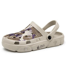 Load image into Gallery viewer, Men Sandals Summer Camouflage Hole Shoes Garden Shoes Outdoor Non-slip Beach Shoes Flat Sandals Home Slippers Unisex Garden Clogs Shoes Slippers Sandals For Mens