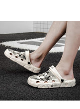 Load image into Gallery viewer, Men Sandals Summer Camouflage Hole Shoes Garden Shoes Outdoor Non-slip Beach Shoes Flat Sandals Home Slippers Unisex Garden Clogs Shoes Slippers Sandals For Mens