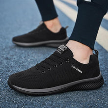 Load image into Gallery viewer, Men Sport Lightweight Running Sneakers Walking Casual Breathable Shoes Non-Slip Comfortable Black Fashion Men Casual Shoes Running Walking Sneakers