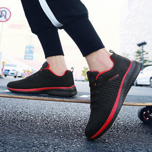 Load image into Gallery viewer, Men Sport Lightweight Running Sneakers Walking Casual Breathable Shoes Non-Slip Comfortable Black Fashion Men Casual Shoes Running Walking Sneakers